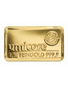 2,5g Goldbarren (Umicore, Valcambi) 2