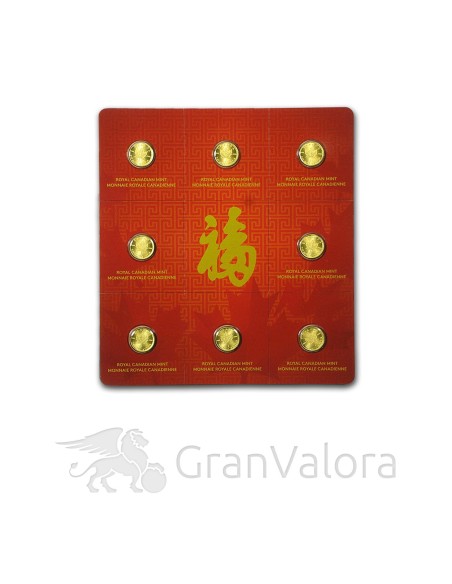 Gold Maplegram (8 x 1 Gramm Goldmünzen)