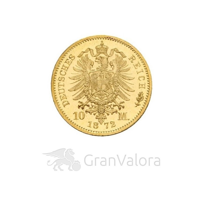 Deutsches Kaiserreich 10 Mark  Wilhelm I