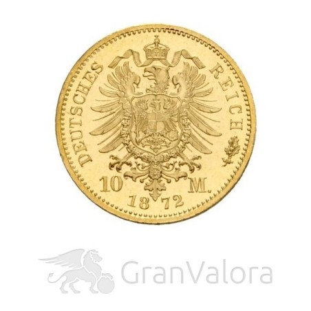 Deutsches Kaiserreich 10 Mark  Wilhelm I