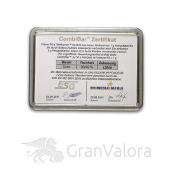 50 x 1g Gold Tafelbarren (Goldtafel) - GranValora 2