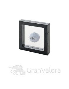 7x7cm Münzschweberahmen schwarz