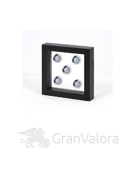 7x7cm Münzschweberahmen schwarz