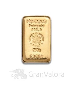 250 g Goldbarren Heraeus (Gussbarren) - GranValora