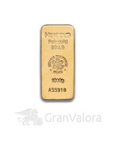 1000 g Goldbarren Heraeus (Gussbarren) - GranValora