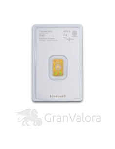 2 g Gold Kinebarren Heraeus - GranValora