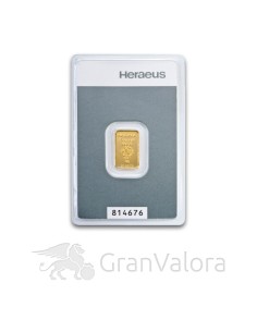 2 g Gold Kinebarren Heraeus - GranValora 2