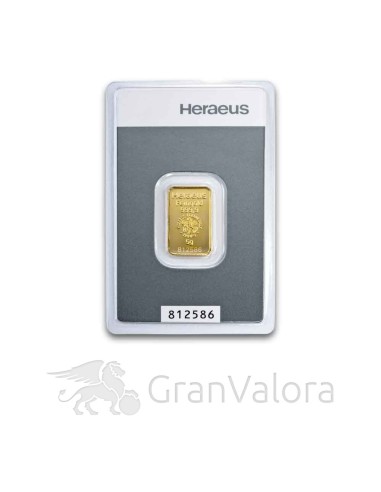 5 g Gold Kinebarren Heraeus - GranValora