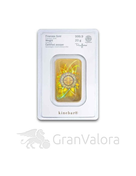 20 g Gold Kinebarren Heraeus - GranValora