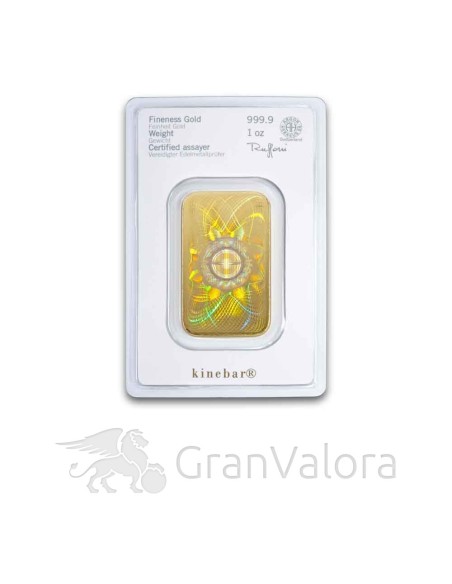 1 oz Gold Kinebarren Heraeus - GranValora