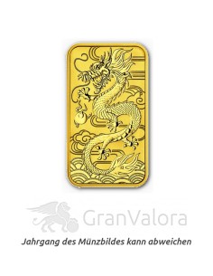 1 oz Goldbarren Drache ältere Jahrgänge