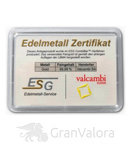 100 x 0,5g Gold Tafelbarren (Goldtafel, CombiBar)