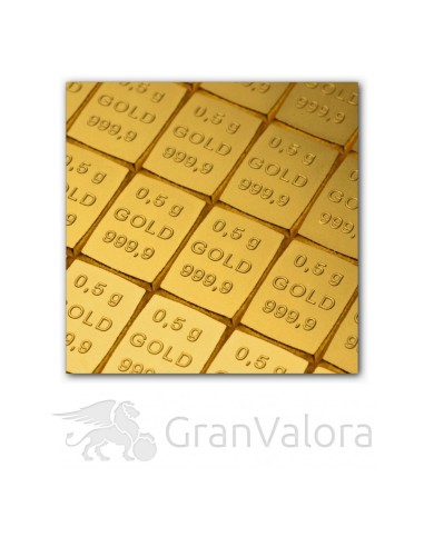 100 x 0,5g Gold Tafelbarren (Goldtafel, CombiBar)