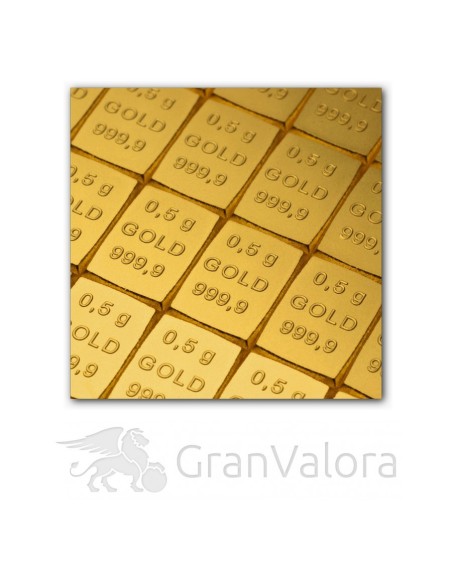 100 x 0,5g Gold Tafelbarren (Goldtafel, CombiBar)