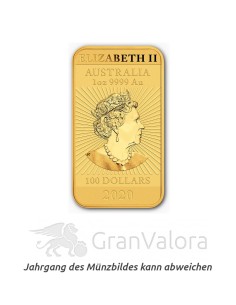 1 oz Goldbarren Drache 2