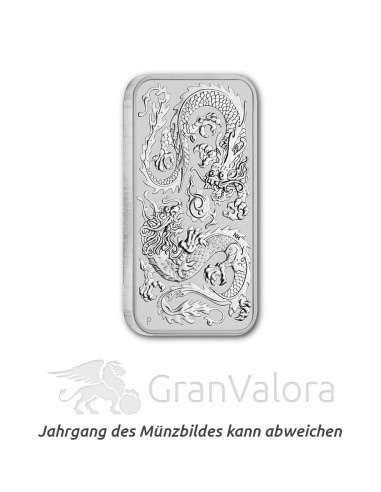 1 oz Silberbarren Drache