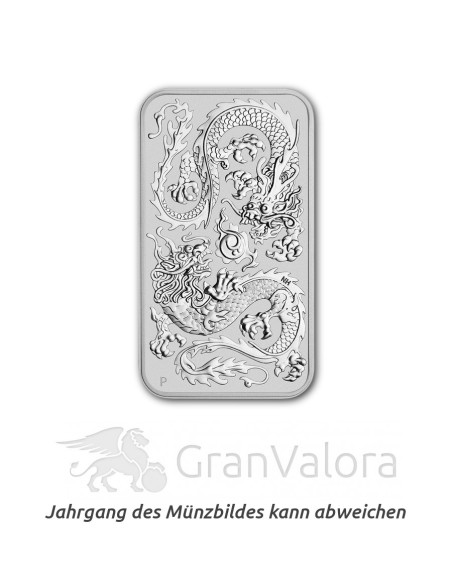 1 oz Silberbarren Drache