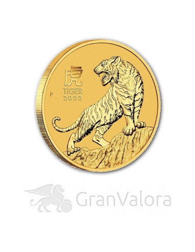 1 oz Gold Lunar III Tiger 2022
