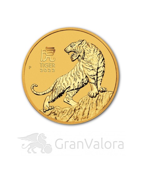 1 oz Gold Lunar III Tiger 2022