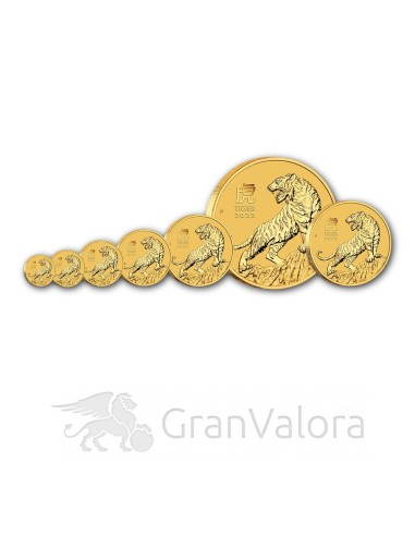 1 oz Gold Lunar III Tiger 2022