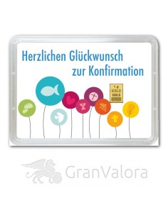 1g Gold Geschenkbarren - Konfirmation 2