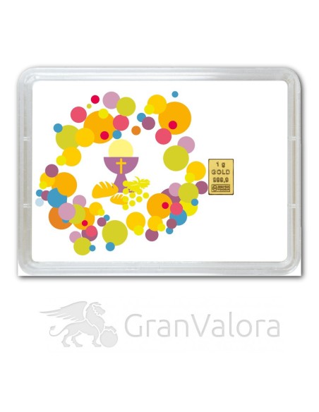 1g Gold Geschenkbarren - Konfirmation