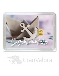 1g Gold Geschenkbarren - Taufe
