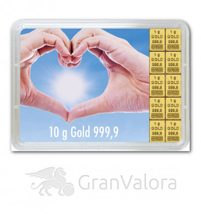 10g Gold Geschenkbarren - Goldene Zukunft