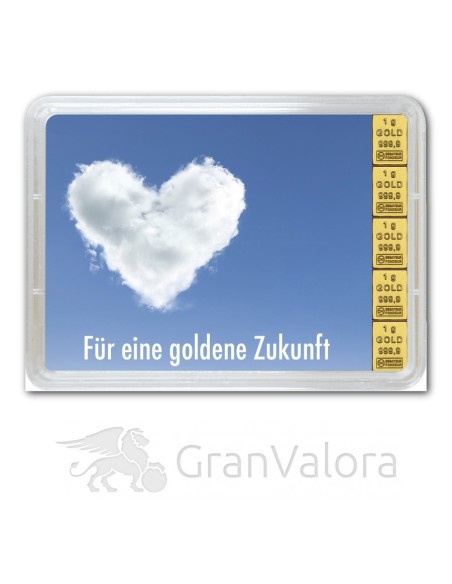 5g Gold Geschenkbarren - Goldene Zukunft