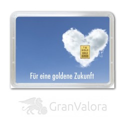 1g Gold Geschenkbarren - Goldene Zukunft 2