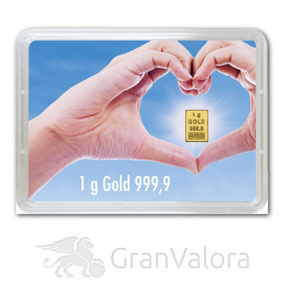 1g Gold Geschenkbarren - Goldene Zukunft