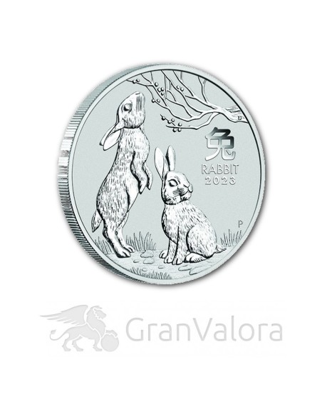 1 oz Silber Lunar III Hase 2023