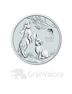 1 oz Silber Lunar III Hase 2023 2