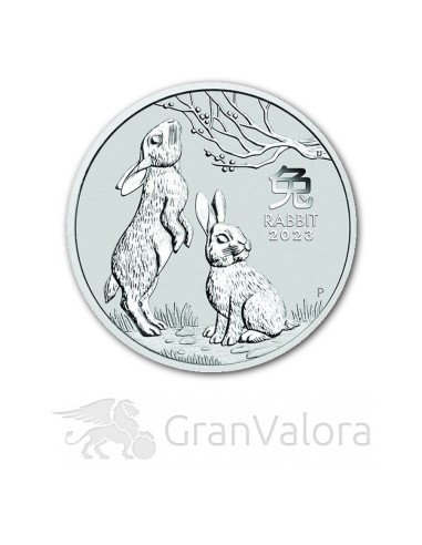 1 oz Silber Lunar III Hase 2023