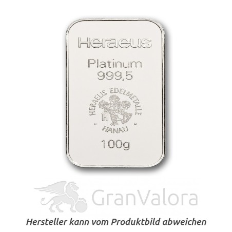 100 g Platinbarren