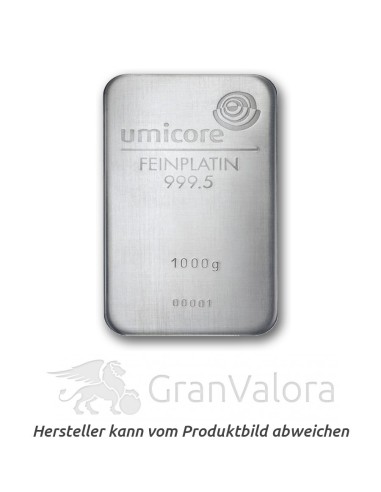 1000 g Platinbarren