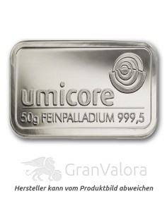 50 g Palladiumbarren