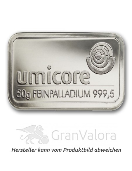50 g Palladiumbarren