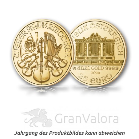 1/4 oz Gold Philharmoniker - GranValora