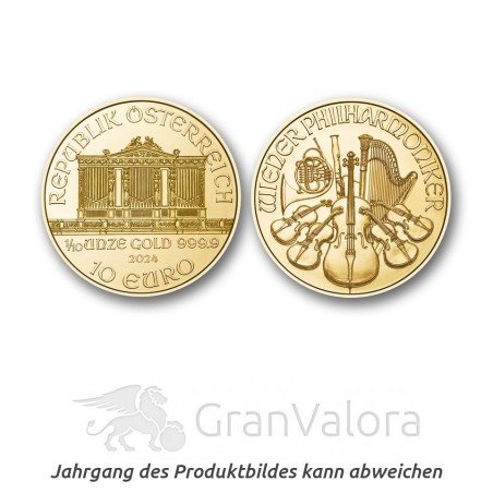 1/10 oz Gold Philharmoniker - GranValora