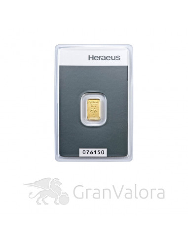 1 g Goldbarren Heraeus - GranValora