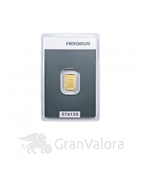 1 g Goldbarren Heraeus - GranValora