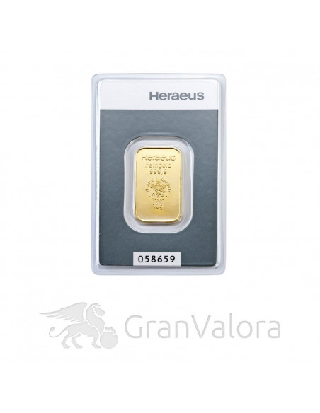 10 g Goldbarren Heraeus - GranValora