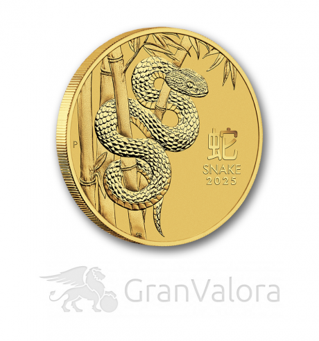 1oz Gold Lunar III Schlange 2025 - GranValora