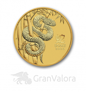 1oz Gold Lunar III Schlange 2025 - GranValora