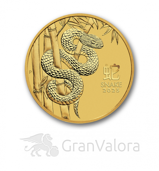 1oz Gold Lunar III Schlange 2025 - GranValora