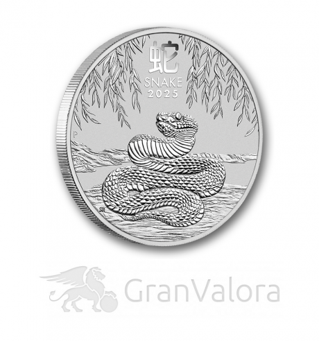 1oz Silber Lunar III Schlange 2025 - GranValora