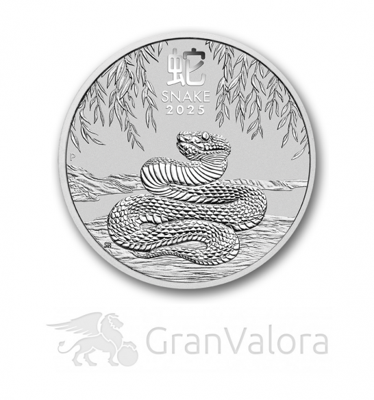 1oz Silber Lunar III Schlange 2025 - GranValora