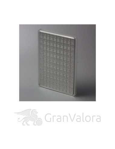100 x 1g Silber Tafelbarren (Münztafel) - GranValora