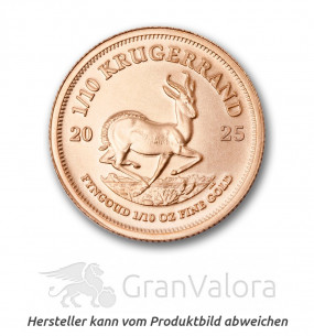 1/10 oz Gold Krügerrand - GranValora